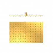 Лійка для верхнього душу Tres 400х250 мм нержавіюча сталь золото 134315008OR