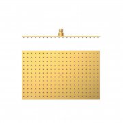 Лійка для верхнього душу Tres 400х250 мм нержавіюча сталь матове золото 134315008OM