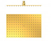 Лейка для верхнего душа Tres 300х200 мм нержавеющая сталь золото 134315007OR