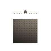 Лійка для верхнього душу Tres 300х300 мм нержавіюча сталь металік чорний 134315012KM