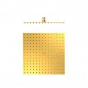 Лейка для верхнего душа Tres 300х300 мм нержавеющая сталь золото 134315012OR