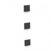 3 приховані гідромасажні форсунки Tres матовий чорний 13451501NM