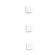 3 приховані гідромасажні форсунки Tres матовий білий 13451501BM