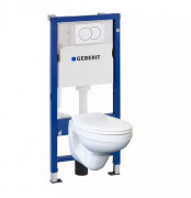 Комплект інсталяції Geberit Duofix PRO 20 з унітазом Kolo Idol із сидінням soft-close та клавішою змиву Delta01 білий 118.315.11.1