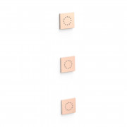 3 скрытых гидромассажных форсунки Tres розовое золото 13451501OP