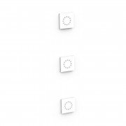 3 скрытых гидромассажных форсунки Tres матовый белый 13451501BM