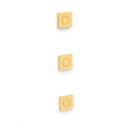 3 приховані гідромасажні форсунки Tres матове золото 13451501OM