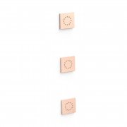 3 прихованих гідромасажних форсунки Tres рожеве золото 13451501OP