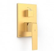 Смеситель для душа Tres Slim-Tres встраиваемый 2 потребителя матовое золото 20228110OM