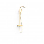 Душевая стойка Tres Over-wall с термостатом матовое золото 19039306OM