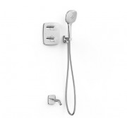 Термостат для ванної Tres Therm-Box на 2 споживача з душовим гарнітуром хром 21725006