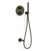 Термостат для ванної Tres Therm-Box на 2 споживача з душовим гарнітуром чорна бронза 26225006KMB