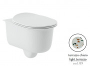 Унітаз підвісний ArtCeram Chic безободковий 38х53 см кераміка terrazo chiaro CHV001 89;00