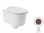 Унитаз подвесной ArtCeram Chic безободковый 38х53 см керамика fard CHV001 97;00