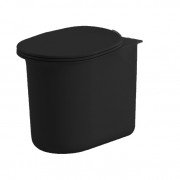 Унітаз для підлоги ArtCeram Chic безободковий 38х54 см кераміка чорний матовий CHV002 17;00