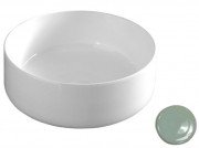 Раковина для ванної кімнати ArtCeram Cognac Ø42 см кераміка світло-зелений COL001 35;00