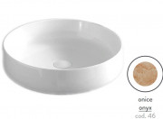 Раковина для ванной ArtCeram Cognac Ø48 см керамика оникс COL002 46;00