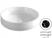 Раковина для ванной ArtCeram Cognac Ø48 см керамика portoro gold COL002 48;00