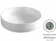 Раковина для ванной ArtCeram Cognac Ø48 см керамика terrazzo scuro COL002 88;00