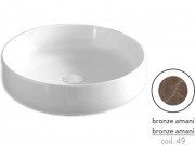 Раковина для ванной ArtCeram Cognac Ø48 см керамика bronze amani COL002 49;00