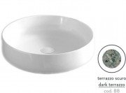 Раковина для ванной ArtCeram Cognac Ø48 см керамика terrazzo scuro COL002 88;00