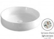 Раковина для ванной ArtCeram Cognac Ø48 см керамика terrazzo chiaro COL002 89;00