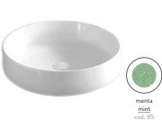 Раковина для ванної кімнати ArtCeram Cognac Ø48 см кераміка menta COL002 95;00
