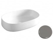 Раковина для ванной ArtCeram Cognac 55х35 см керамика серый COL003 34;00