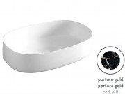 Раковина для ванної ArtCeram Cognac 55х35 см кераміка portoro gold COL003 48;00