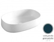 Раковина для ванной ArtCeram Cognac 55х35 см керамика сине-зеленый COL003 42;00