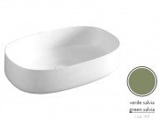 Раковина для ванной ArtCeram Cognac 55х35 см керамика зеленый шалфей COL003 44;00
