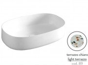 Раковина для ванной ArtCeram Cognac 55х35 см керамика terrazzo chiaro COL003 89;00