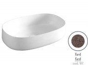 Раковина для ванной ArtCeram Cognac 55х35 см керамика fard COL003 97;00