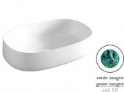 Раковина для ванной ArtCeram Cognac 55х35 см керамика verde issogne COL003 50;00