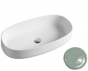 Раковина для ванной ArtCeram Cognac 68х35 см керамика светло-зеленый COL005 35;00
