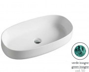 Раковина для ванной ArtCeram Cognac 68х35 см керамика verde issogne COL005 50;00