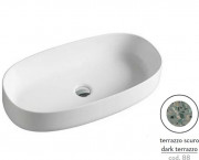 Раковина для ванной ArtCeram Cognac 68х35 см керамика terrazzo scuro COL005 88;00