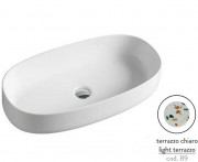 Раковина для ванної ArtCeram Cognac 68х35 см кераміка terrazzo chiaro COL005 89;00