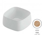 Раковина для ванної ArtCeram Cognac 43х43 см кераміка онікс COL006 46;00