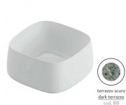 Раковина для ванної ArtCeram Cognac 43х43 см кераміка terrazzo scuro COL006 88;00