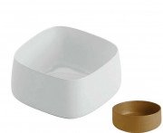 Раковина для ванной ArtCeram Cognac 43х43 см керамика коричневый (ombra cipro naturale) COL006 18;00