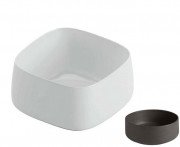 Раковина для ванной ArtCeram Cognac 43х43 см керамика чёрный (nero roma) COL006 20;00