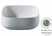 Раковина для ванной ArtCeram Cognac 46х41 см керамика terrazzo scuro COL007 88;00