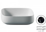 Раковина для ванної ArtCeram Cognac 55х35 см кераміка portoro gold COL008 48;00