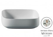 Раковина для ванной ArtCeram Cognac 55х35 см керамика terrazzo chiaro COL008 89;00