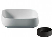 Раковина для ванной ArtCeram Cognac 56х41 см керамика чёрный (nero germania) COL009 21;00