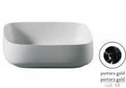 Раковина для ванной ArtCeram Cognac 56х41 см керамика portoro gold COL009 48;00