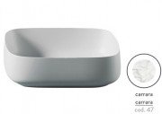 Раковина для ванной ArtCeram Cognac 56х41 см керамика каррара COL009 47;00