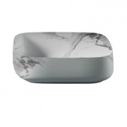 Раковина для ванной ArtCeram Cognac 56х41 см керамика calacatta COL009 94;00