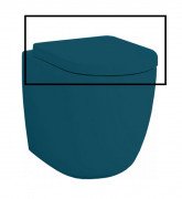 Сидіння із кришкою для унітазу ArtCeram File 2.0 SoftClose дюропласт синьо-зелений FLA002 42